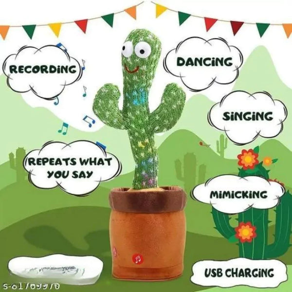 Dancing Cactus Plush Toy - Interactive Fun